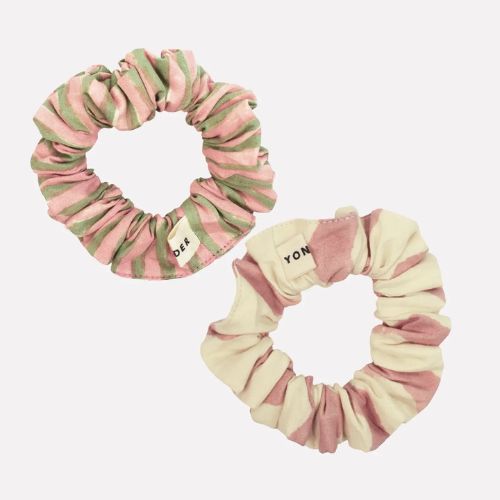 Cotton Mini Scrunchie Duo - Ice Cream Mix