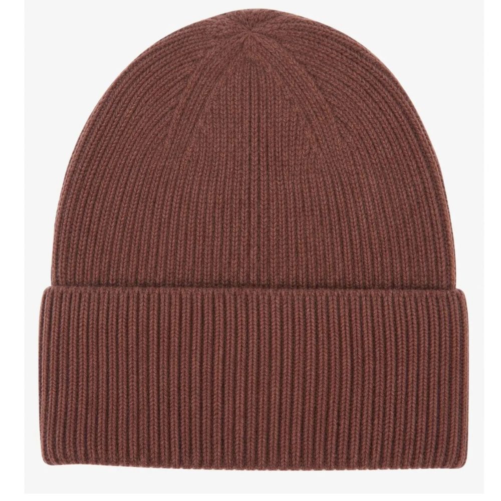 Noelle Ribbed Beanie Hat - Brown