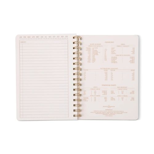 Tulip A5 Twin Wire Notebook - Blue Lattice