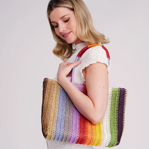 Milan - Striped Summer Tote Bag