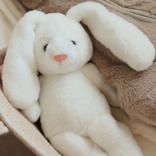 Bramble Bunny Blossom White Soft Plush Toy