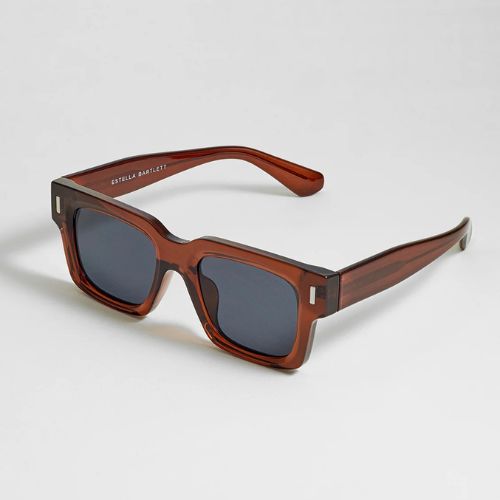 Rio Transparent Brown Wayfarer Unisex Sunglasses