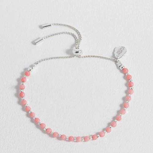 Wellness Coral Agate Gemstone Amelia Bracelet