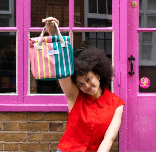 Lunch Bag - Bicolour Stripes