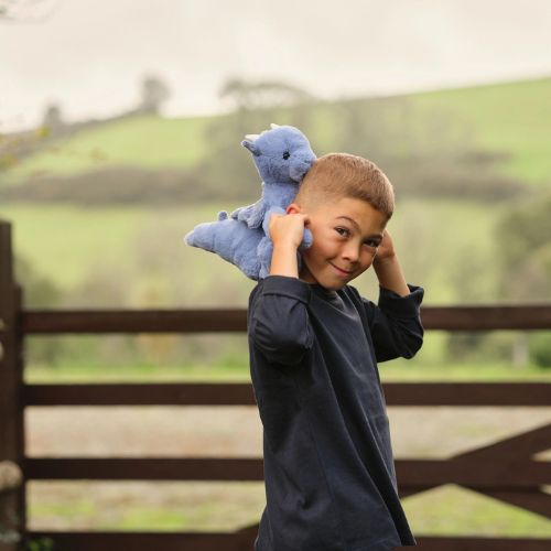 Draco Dragon Soft Plush Toy Teddy Bear - Denim Blue