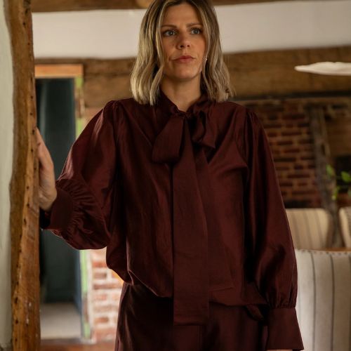 Frances Shirt - Burgundy
