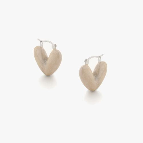 Pearl Heart Earrings