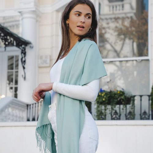 Celine Scarf - Aqua Mist