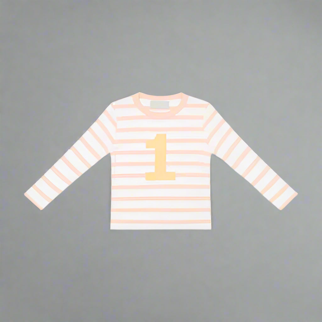 Powder Pink & White Striped T-Shirt - Age 1