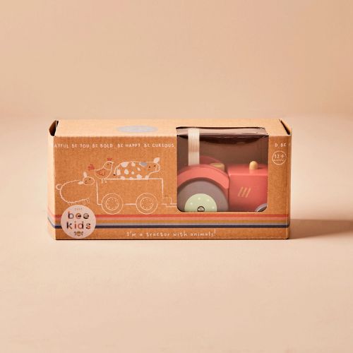 Just Bee Kids Wooden Tractor Toy