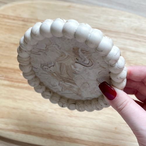 Bubble Candle Tray: Marble Coaster