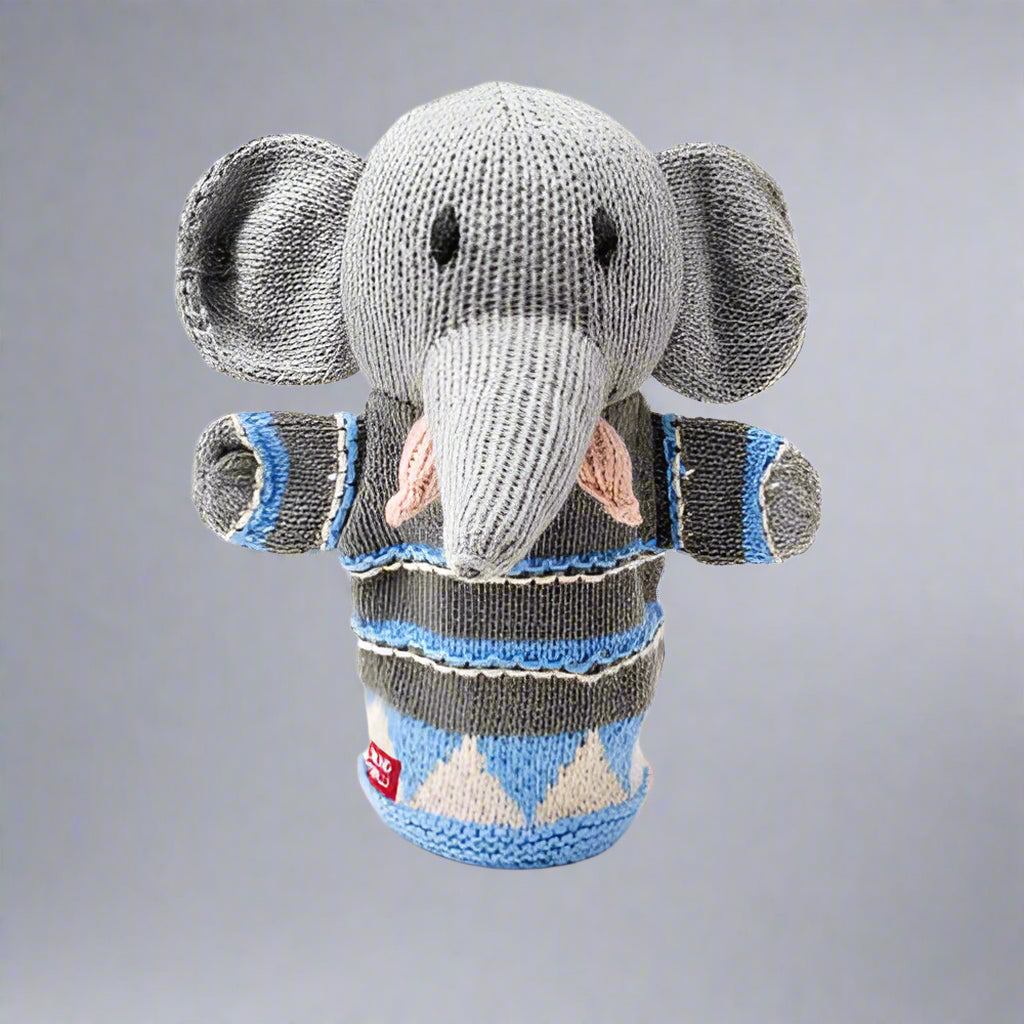 Grey Elephant Hand Puppet