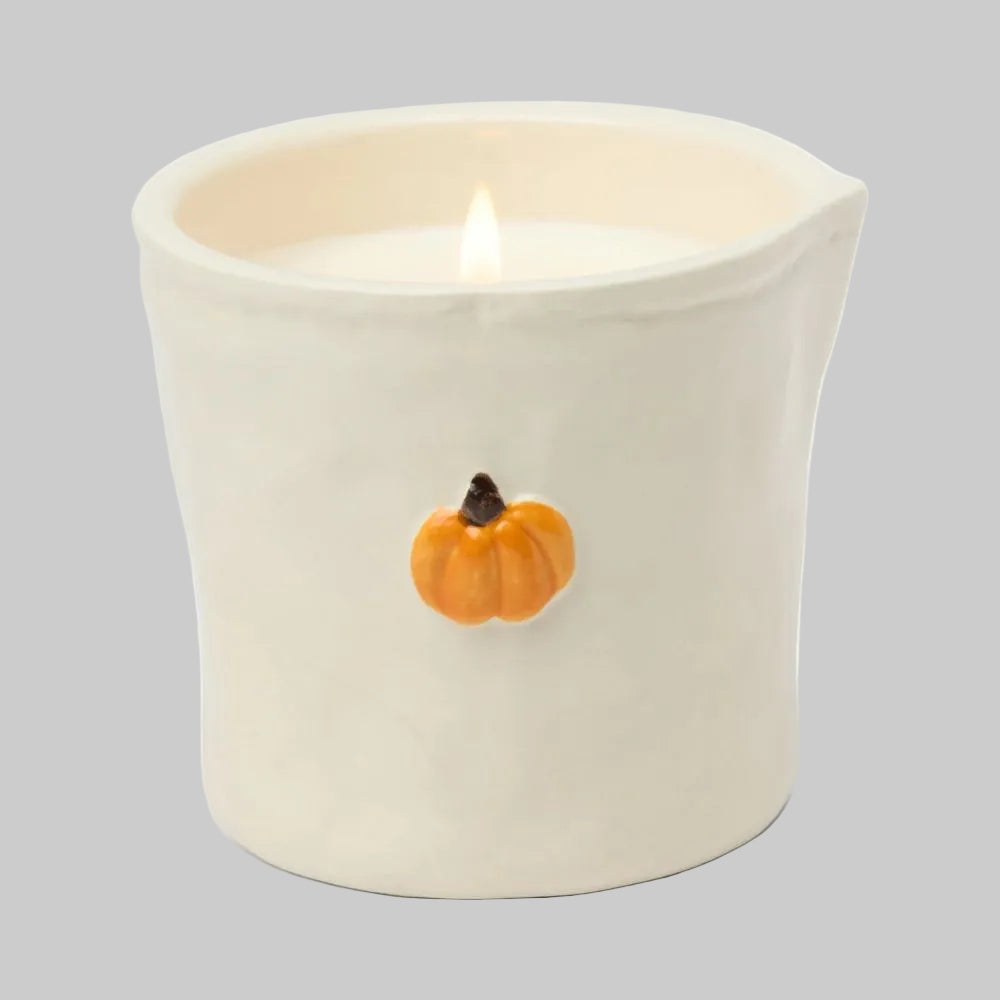 Pumpkin Ceramic Candle