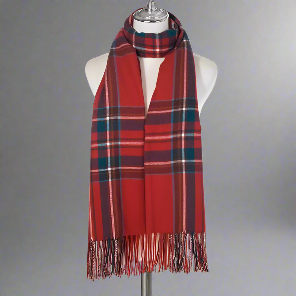 Tartan Scarf - Red