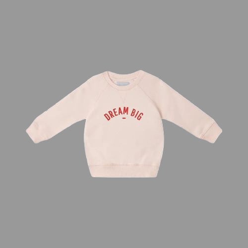Dream Big Sweatshirt - Powder Pink