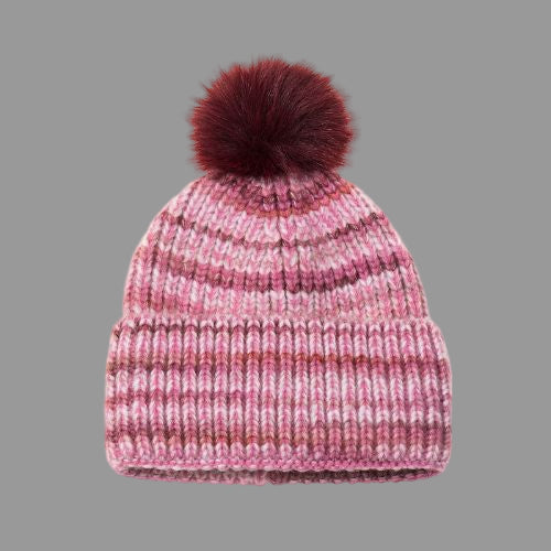 Bobble Hat - Cherry Pink