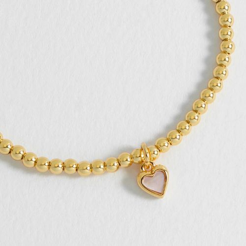 Pink Pearl Heart Bracelet