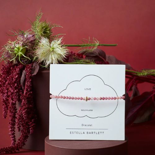 Pink Tourmaline CZ Disc Amelia Bracelet