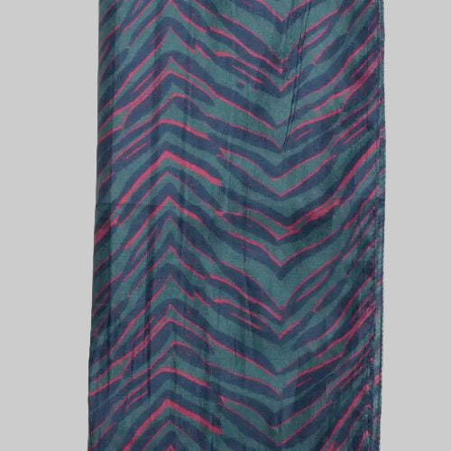 Silk Scarf - Amazon Blue