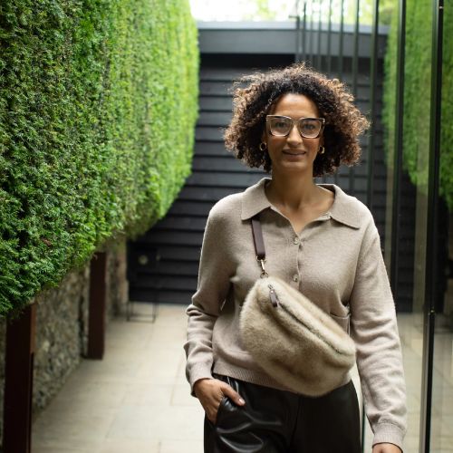 Fulham Sling Bag - Faux Fur