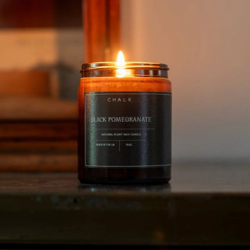 Amber Jar Candle - Black Pomegranate