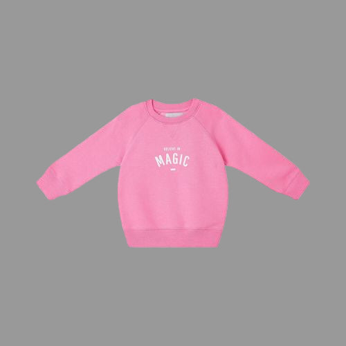 Believe In Magic SweatShirt - Hot Pink