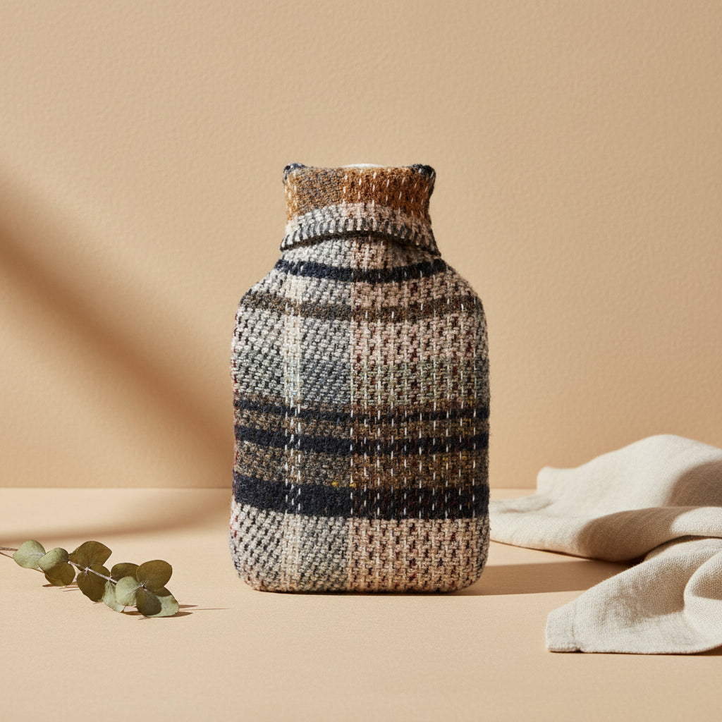Random Recycled Wool Hot Water Bottle - Assorted Colours