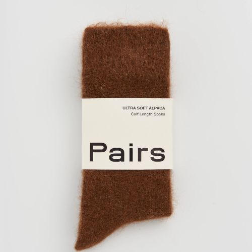 Chestnut Brown Ultra Soft Alpaca Socks