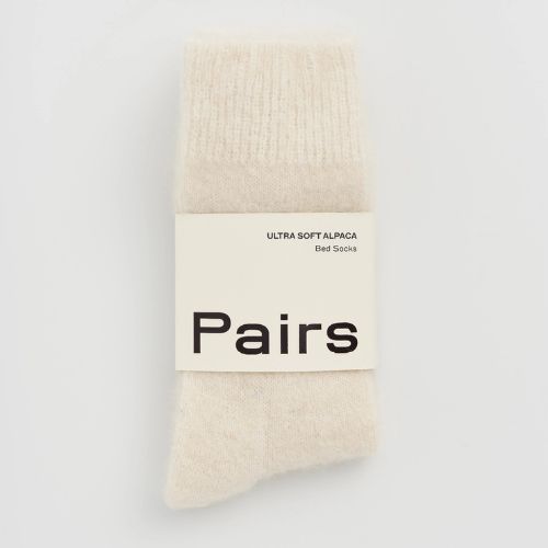 Clotted Cream Ultra Soft Alpaca Bed Socks