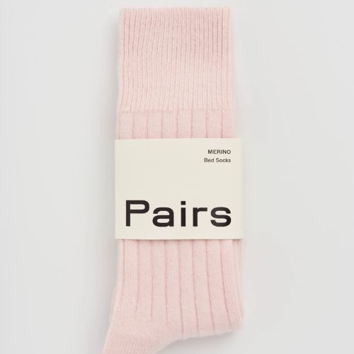 Frosting Pink Merino Bed Socks
