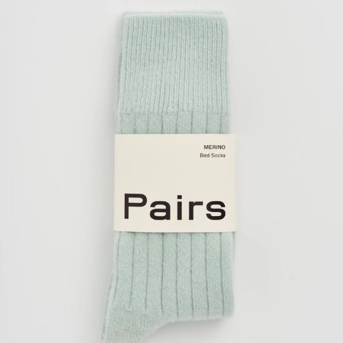 Winter Mint Merino Bed Socks