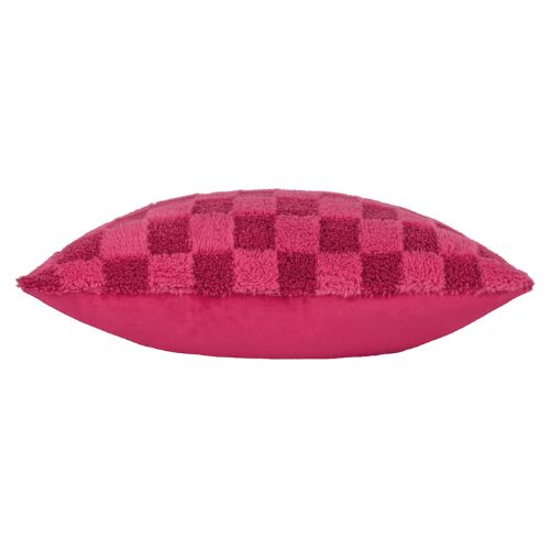 Check It Boucle Fleece Cushion - Pinky Crush