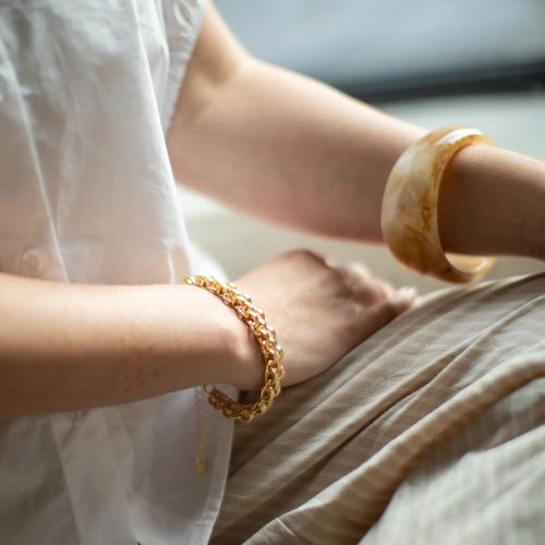 Mesh Chain Bracelet - Gold