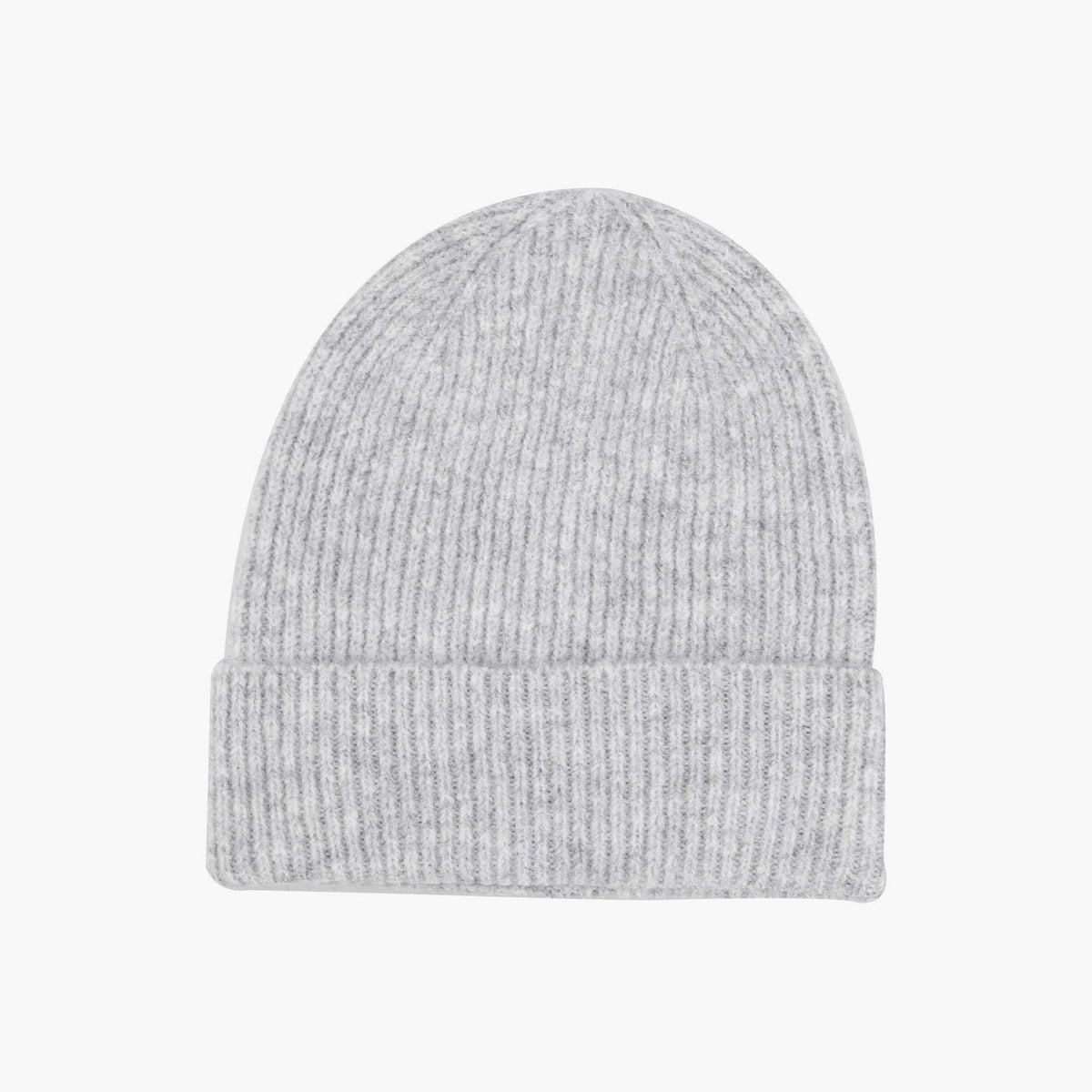 Kit Wool Blend Beanie Hat - Light Grey