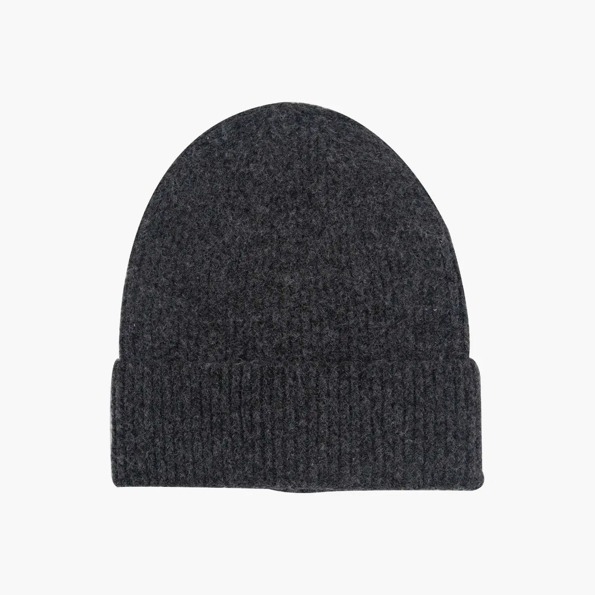 Kit Wool Blend Beanie Hat - Dark Grey