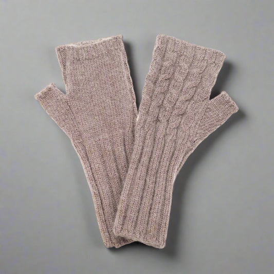 Fingerless Gloves - Cappuccino