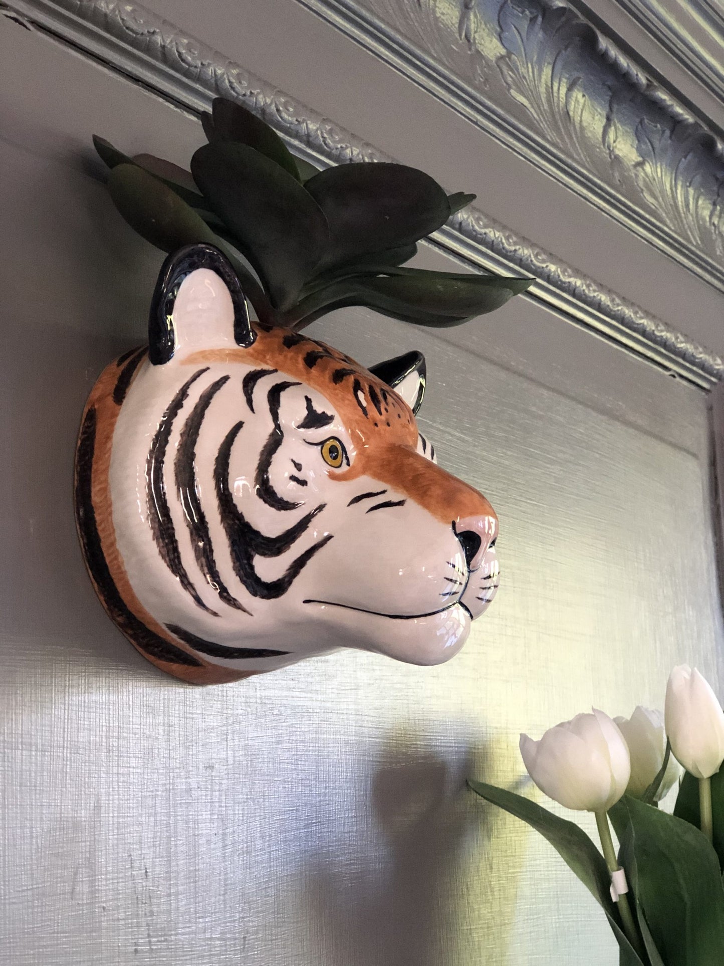 Quail - Tiger Wall Vase