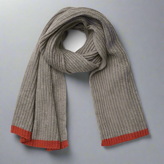 Malmo Weave Scarf - Terracotta