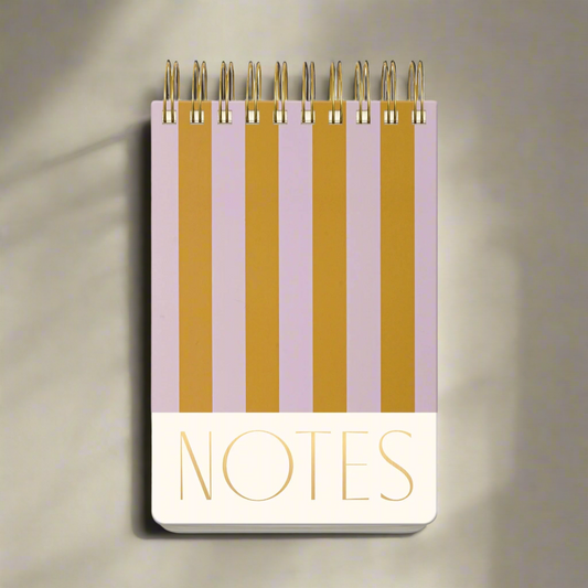 Large Chunky Notepad - Lilac Stripe