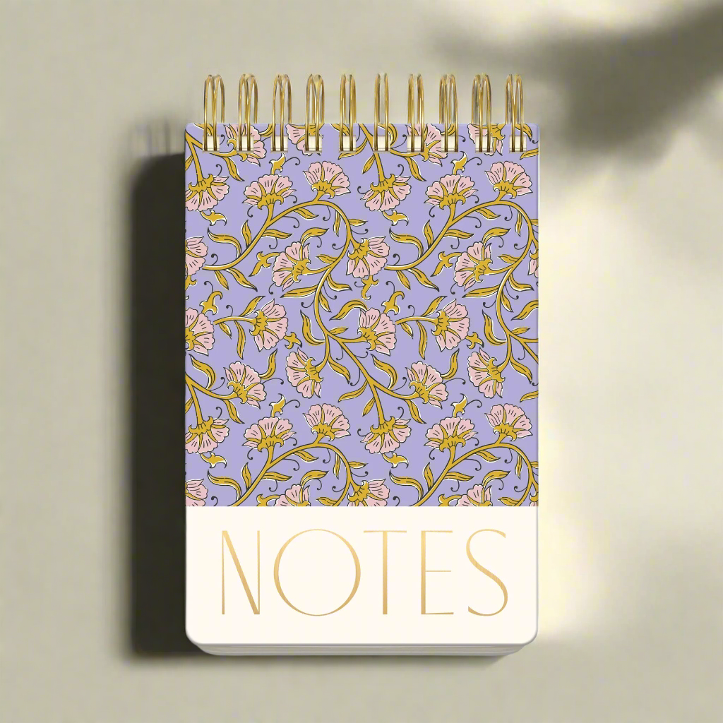 Large Chunky Notepad - Purple Vintage Floral