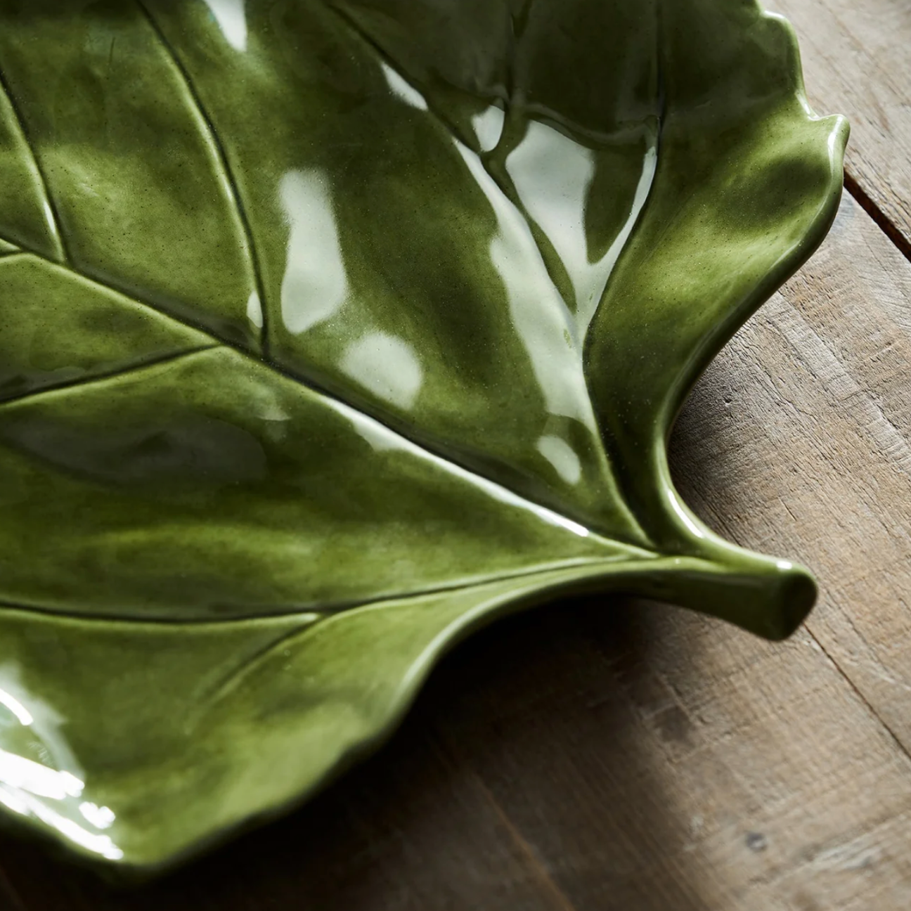 Leaf Earthenware Serving Platter