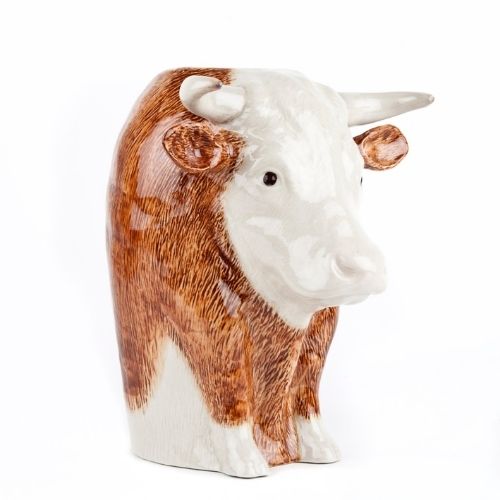 Quail – Hereford Cow Flower Vase