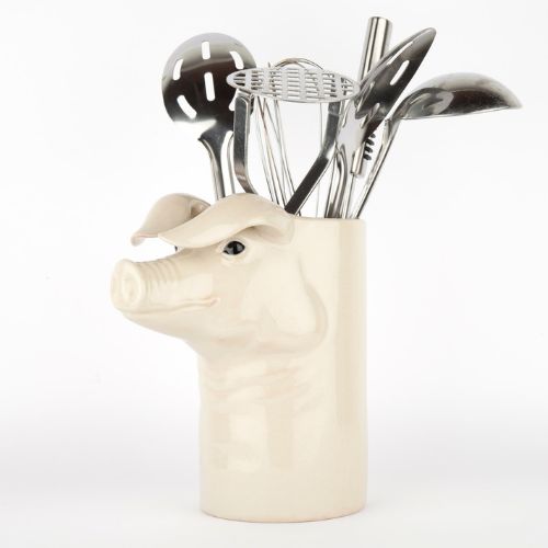 Quail – British Lop Pig Utensil Pot