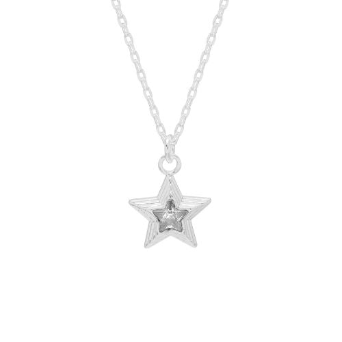 Estella Bartlett Blue Star Necklace