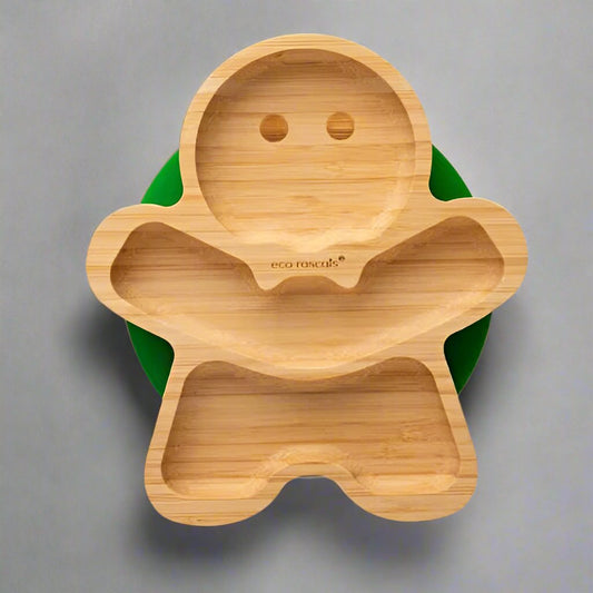 Eco Rascals Bamboo Gingerbread Man Plate