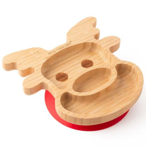 Eco Rascals Bamboo Reindeer Suction Plate