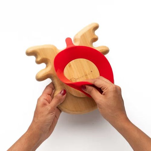 Eco Rascals Bamboo Reindeer Suction Plate