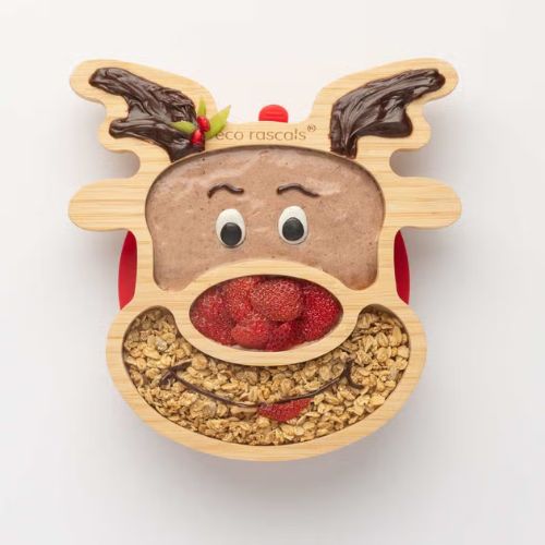 Eco Rascals Bamboo Reindeer Suction Plate