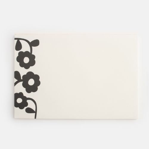 Mono Floral Desk Pad