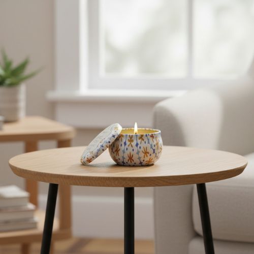 Mini Tulip Printed Tin Candle - Garden & Grove